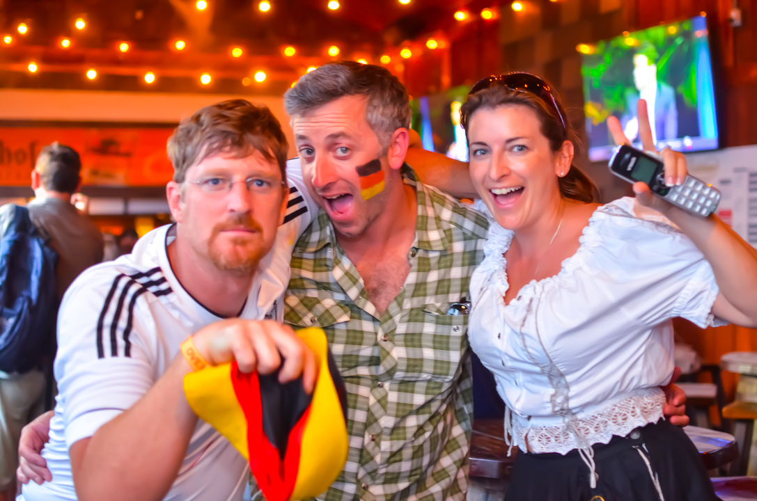 Biergarten Haus World Cup Germany vs Argentina